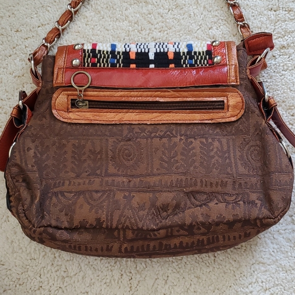 NWOT Mixed Media Boho Purse - Picture 4 of 6